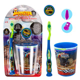 Oral Fusion Kids Toothbrush 3PK w/ Cup Monster Truck