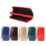 CC Wallet Dual Zipper Gator