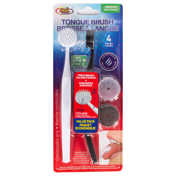 Oral Fusion Tongue Brush 4PK
