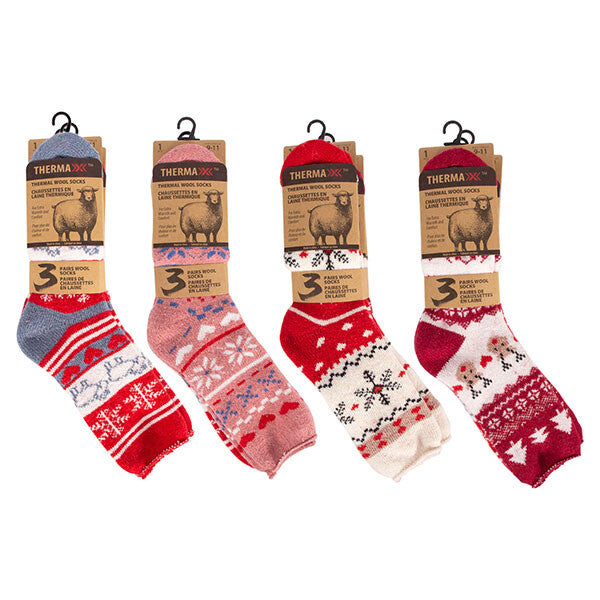 Thermal Ladies Wool Socks 9-11