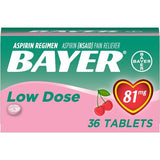Bayer Aspirin Chewable Tablets Cherry Flavored 36ct