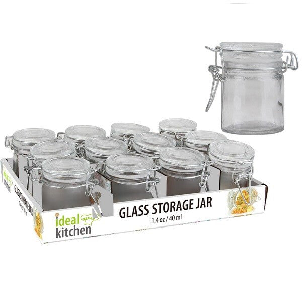 Glass Jar Gasket Lid 40ml