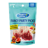 Party Central Fancy Picks 200CT Red Ends 2.5 inch