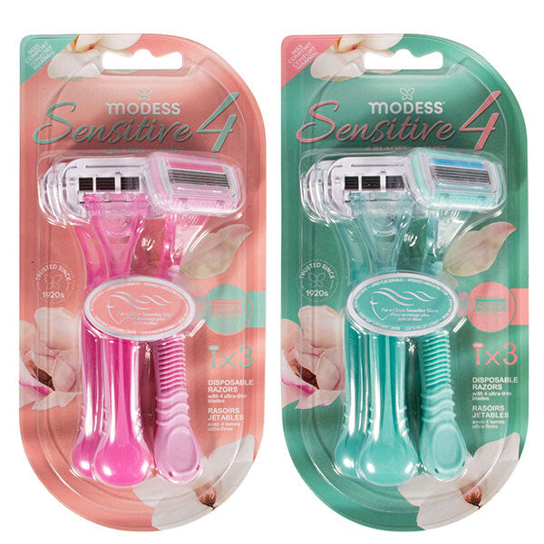 Modess Razor Four Blade 3PK