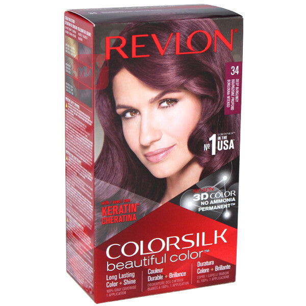Revlon ColorSilk Hair Color  #34 Deep Burgundy