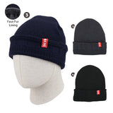 Thermaxxx Men Winter Knit Hat w/ Fur Lining