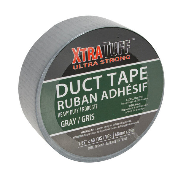 XtraTuff Duct Tape 1.89in by 60yd Silver