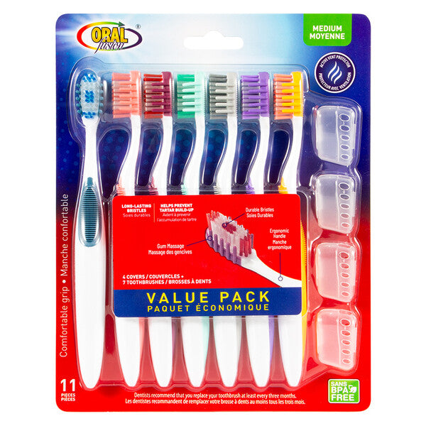 Oral Fusion Toothbrush 11PK Medium