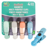 Ideal Home Bag Clip Set w/ Magnet 4PK