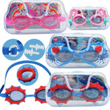 Water World Swimming Goggles Kids Big Case