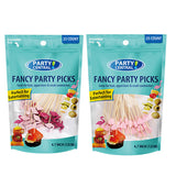 Party Central Fancy Picks 25CT Wood Hearts & Flamingos