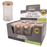 Ideal Kitchen Glass Spice Dispenser 10.8oz Rose Gold