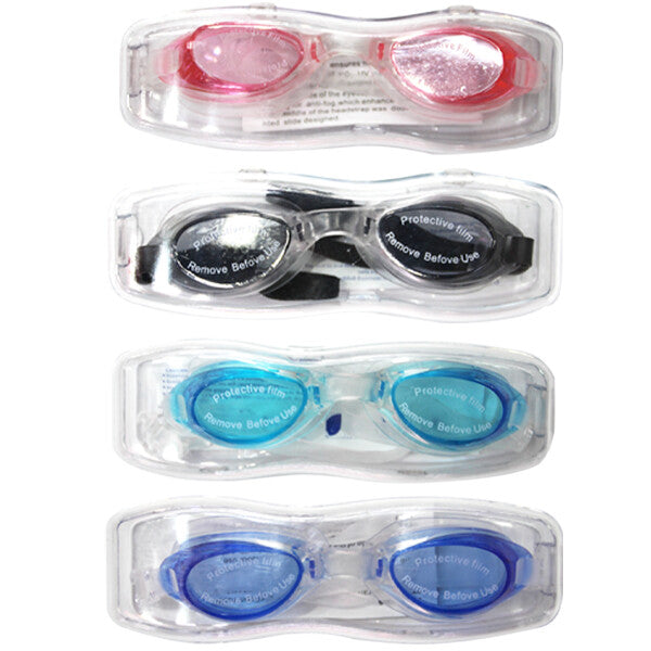 Water World Swimming Goggles w/ Case