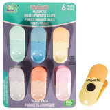 Ideal Home Bag Clip Set w/ Magnet 6PK