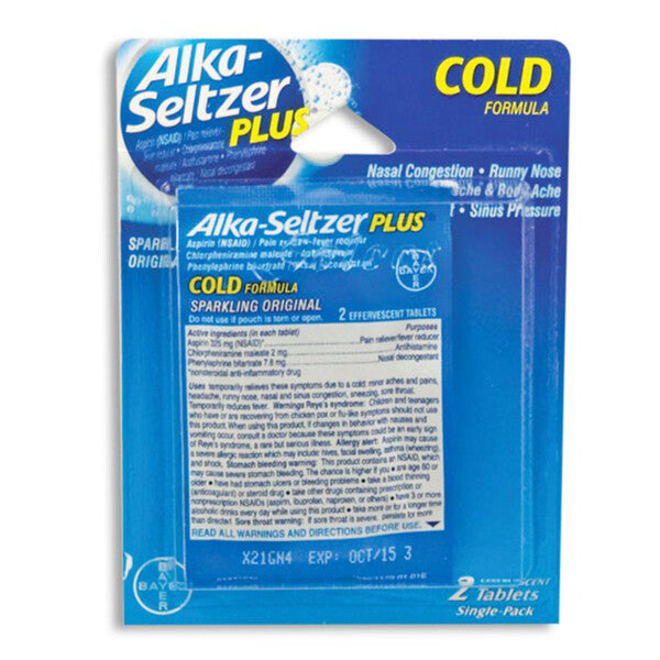 Alka-Seltzer Single Pack blister 12ct Cold