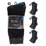 Thermaxxx Thermal Socks 3PK Neon Lines