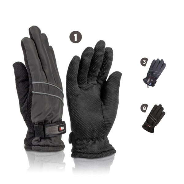 Thermaxxx Men's Ski Gloves 2 Lines w/ Strap