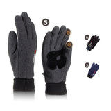 Thermaxxx Fleece Gloves Men's Leather Palm w/ Touch