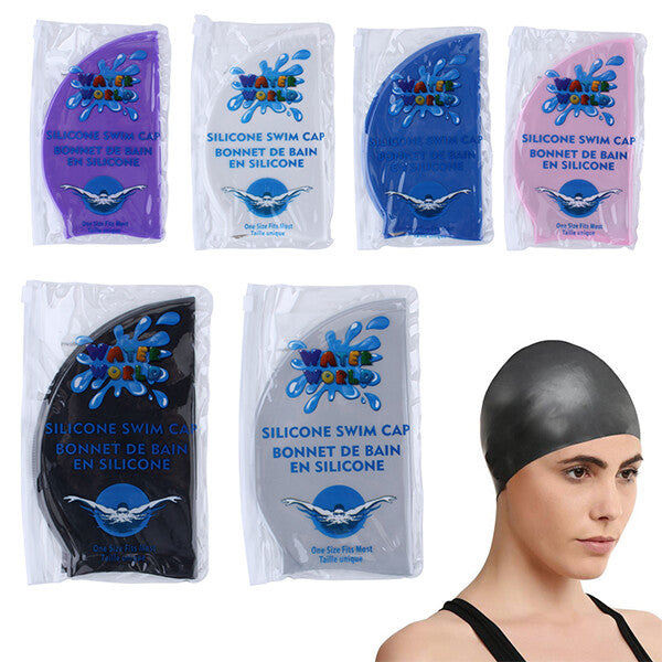 Water World Silicone Swim Cap