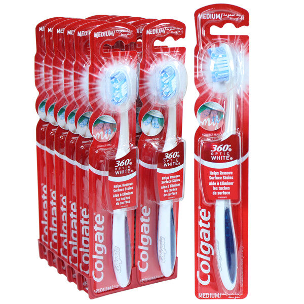 Colgate Toothbrush 360 Optic White Medium