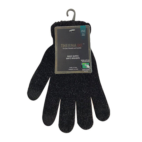 Thermaxxx Chenille Gloves w/ Touch Black Only