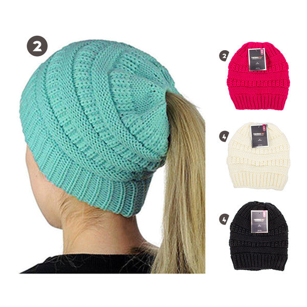 Thermaxxx Girl Junior Hat w/ ponytail