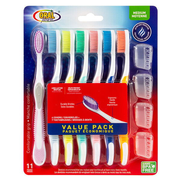 Oral Fusion Toothbrush 11PK Medium