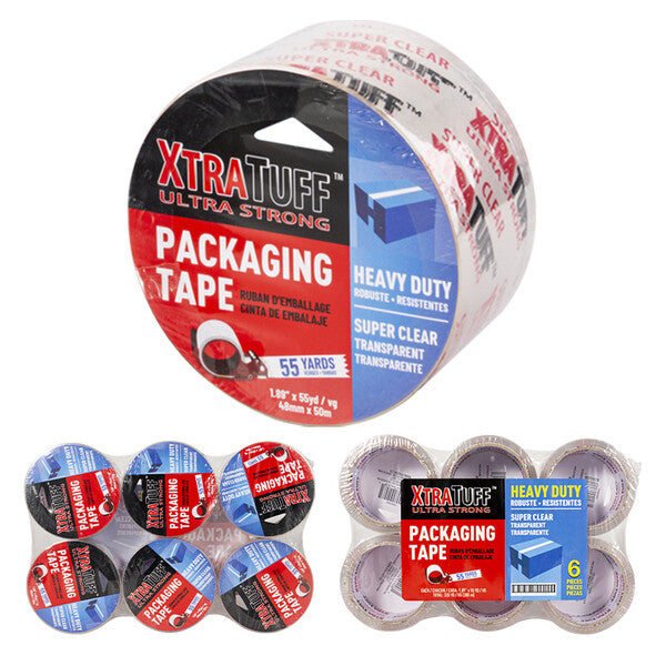 XtraTuff Packing Tape 1.89in by 55yd Super Clear