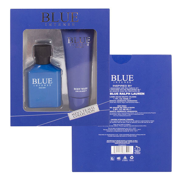 Men's 2pcs Set  BLUE INTENSE 1.7fl.oz/50mlEDT 2.8fl.oz/80ml Body Wash
