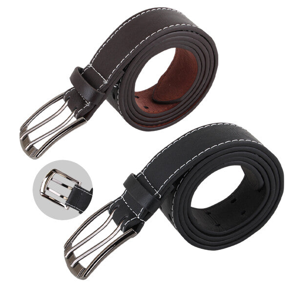 JM Belt 2 Pin Buckle Side Stitch