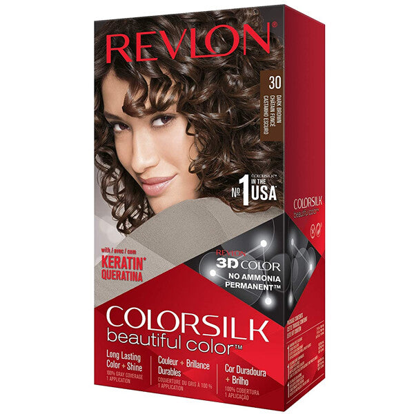 Revlon ColorSilk Hair Color #30 Dark Brown