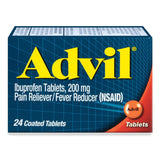 Advil Coated Caplets Pain Reliever and Fever Reducer Ibuprofen 24ct