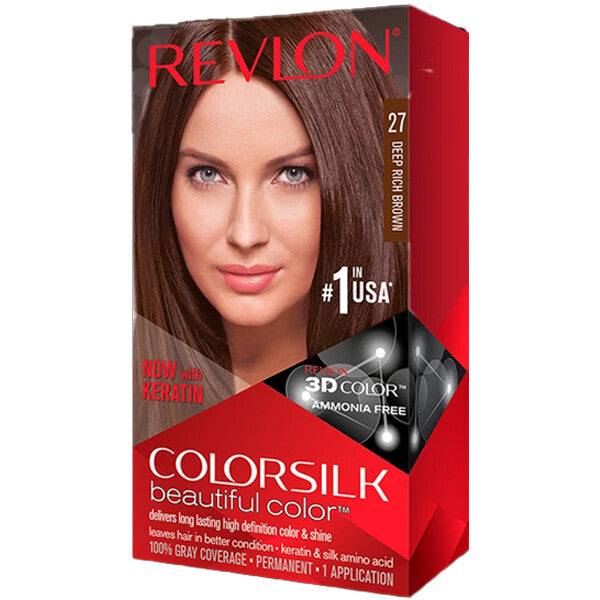 Revlon ColorSilk Hair Color #27 Deep Rich Brown
