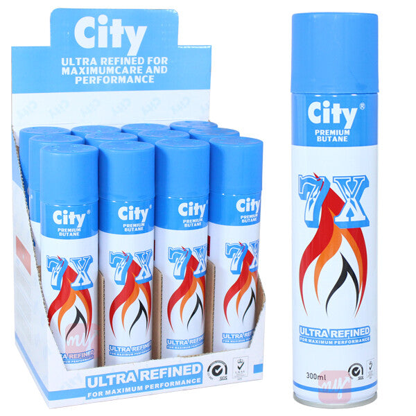 City Butane 300ml 7X #UN2037