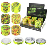 Grinder 4 Parts 50*37mm Glow Skull