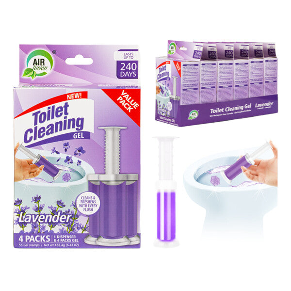 Air Fusion Toilet Cleaning Gel 1.6oz 4PK Lavender