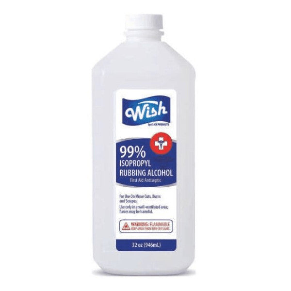 Wish Rubbing Alcohol 32oz 99%