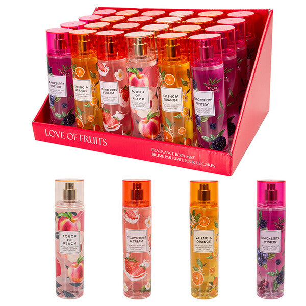 Women's Body Mist Display  LOVE OF FRUITS  236ml/8.oz