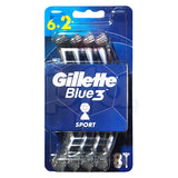Gillette Blue 3 Razor 8CT Sport