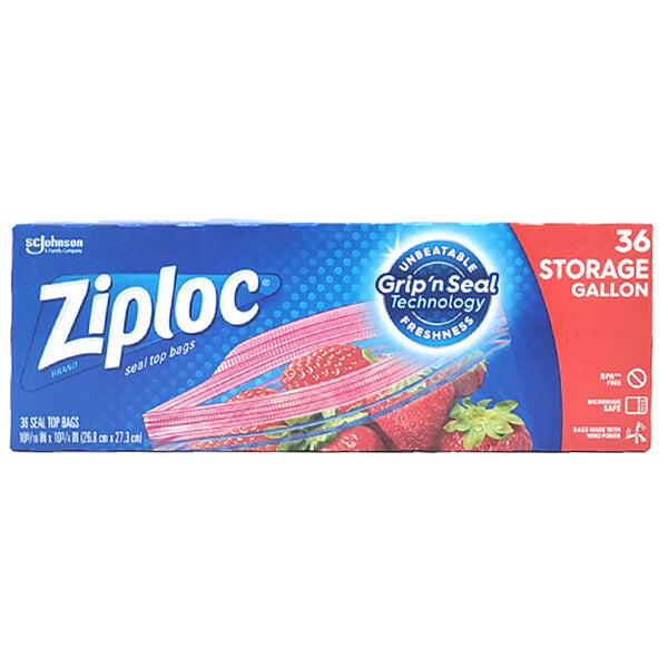 Ziploc Storage Bag 36 Count Gallon Size