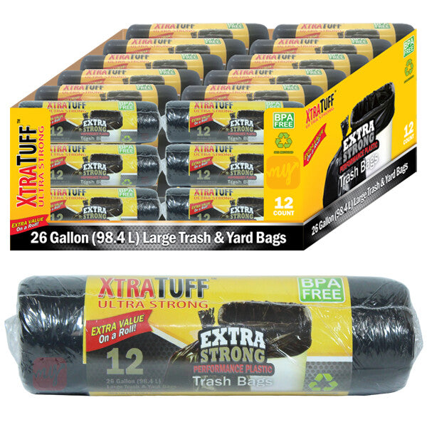 Xtratuff Trash Bag Roll 26GAL 12CT