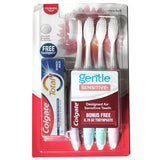 Colgate Toothbrush Gentle Sensitive 4PK w/ Total Paste .7oz