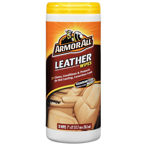 ARMOR ALL LEATHER WIPES 6/20CT