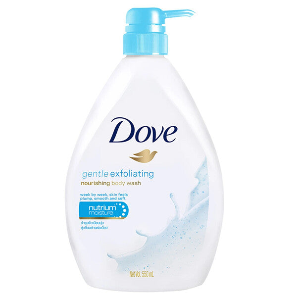 Dove Body Wash 550ml Pump Gentle Exfoliating