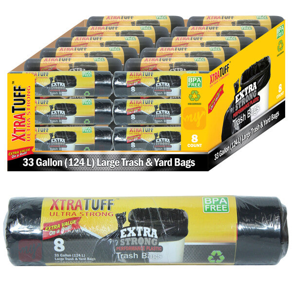 Xtratuff Trash Bag Roll 33GAL 8CT