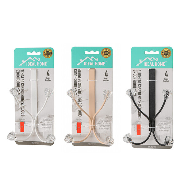 Ideal Home Over the Door Hook 4 Diamond
