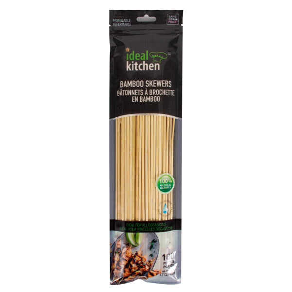 Ideal Kitchen Bamboo Skewers 100CT 12in