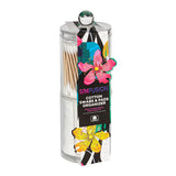 Spa Fusion Reusable Stackable Acrylic Containers with 150CT Cotton Swabs and 40CT Cotton Round Pads