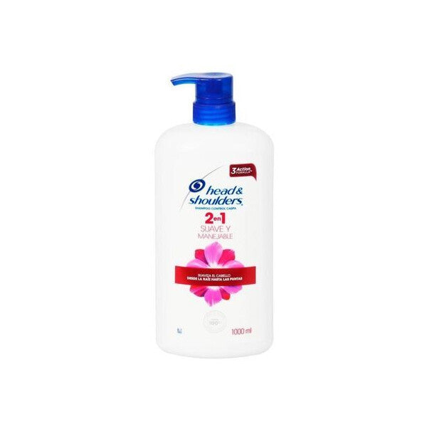 Head & Shoulders 2n1 1lt Suave Y Manejable w/Pump