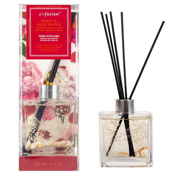 Air Fusion Scented Reed Diffuser 120ml Peony & Rose Water